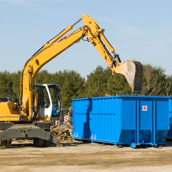 what kind of customer support is available for residential dumpster rentals in Richland Grove